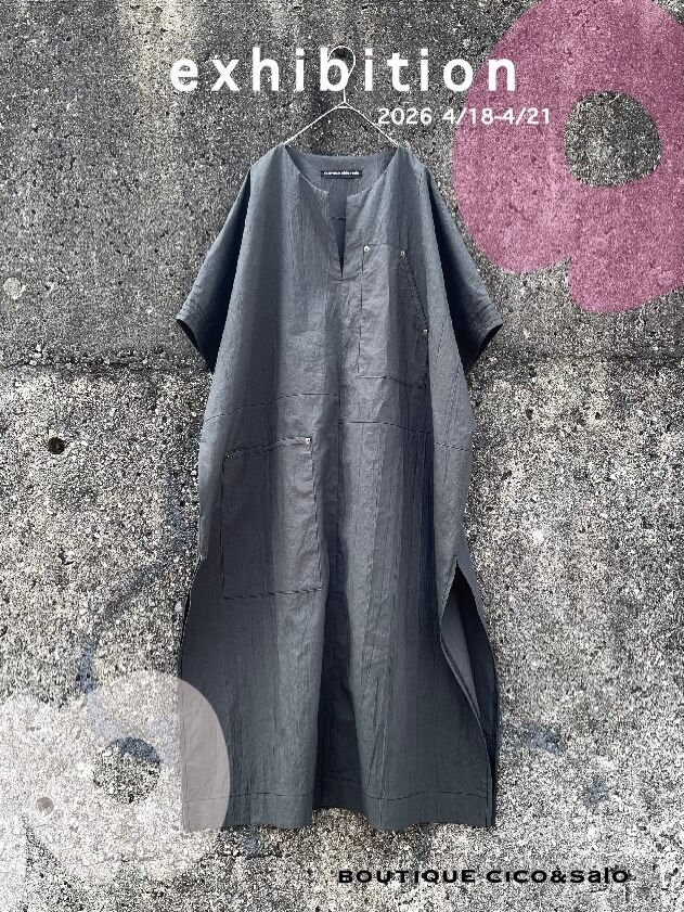 ・
暖かくなりましたね。
ついうとうとしてしまう春眠ですが、、
今年も京都から受注会がスタートします○

画像は生地を変え再度製作したワンピース。
綿に少し絹が混合されており、
とてもとても素敵な風合いです。
重ねて楽しみ、暑い夏は涼しく着こなせて
活用できます。

またオリジナルプリント生地で製作した
色んなアイテムも展示会いたします。
お近くにお越しの際はぜひお立ち寄りくださいませ。

-boutique cico&salo exhibition-
4/18(sat)-21(tue)
open 11:00~18:00
(最終日は17:00まで)

メリーゴーランド京都
@merry_go_round_kyoto 
京都市下京区河原町四条下ル
市之町251-2
寿ビルディング5f

#メリーゴーランド京都
#cicoandsalo 
#京都
#寿ビルディング